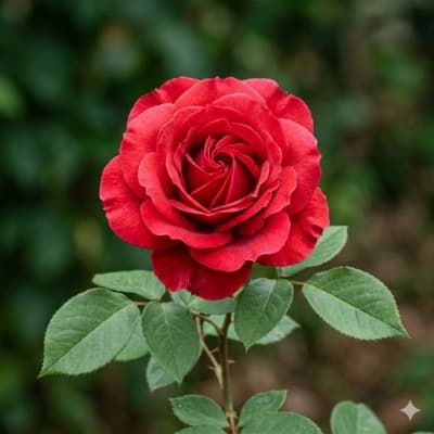 Original photo of a rose before tattoo stencil conversion