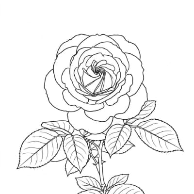 example of tattoo stencil generated by our tattoo stencil maker tool